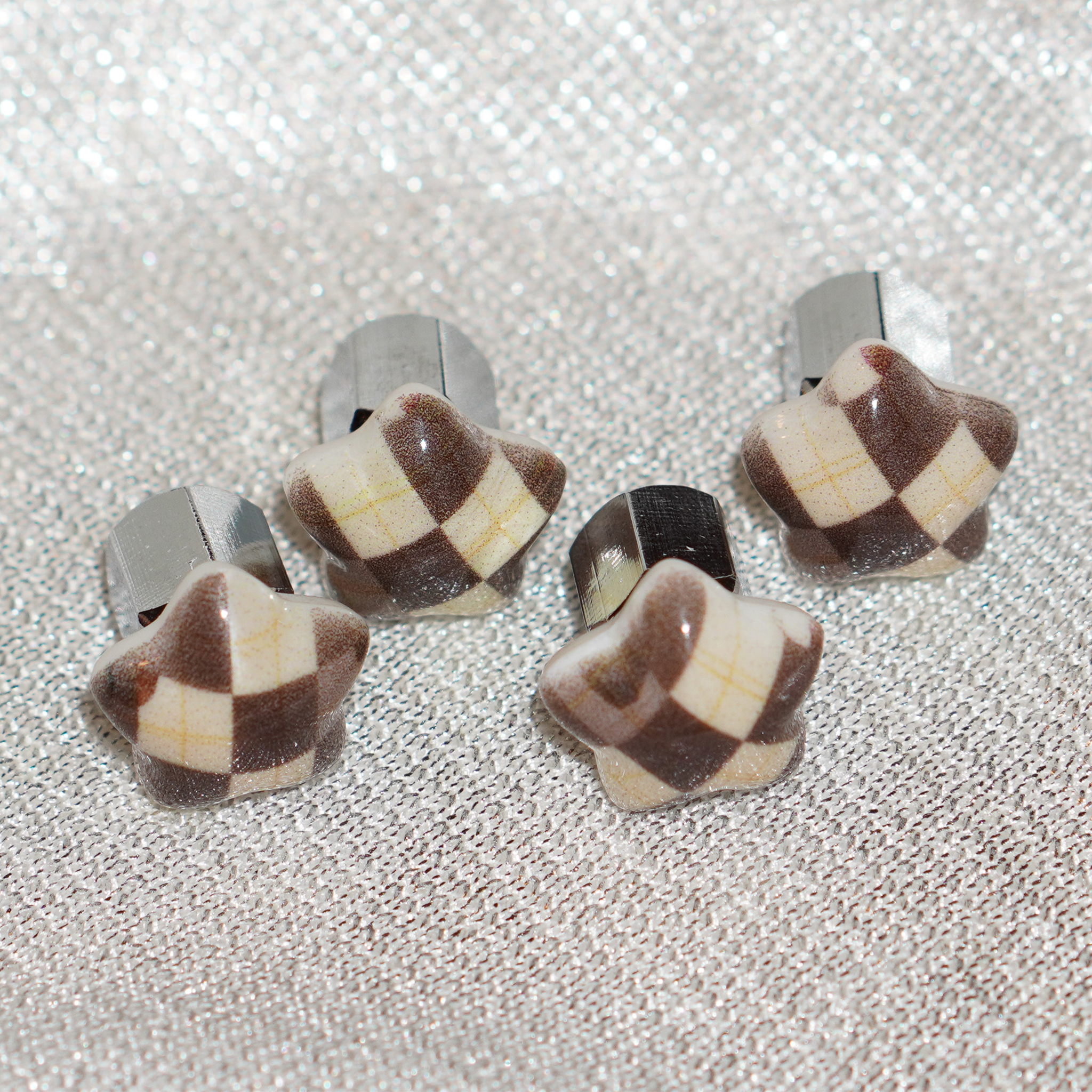 Starry Gingham Car Charm - Brownie Points