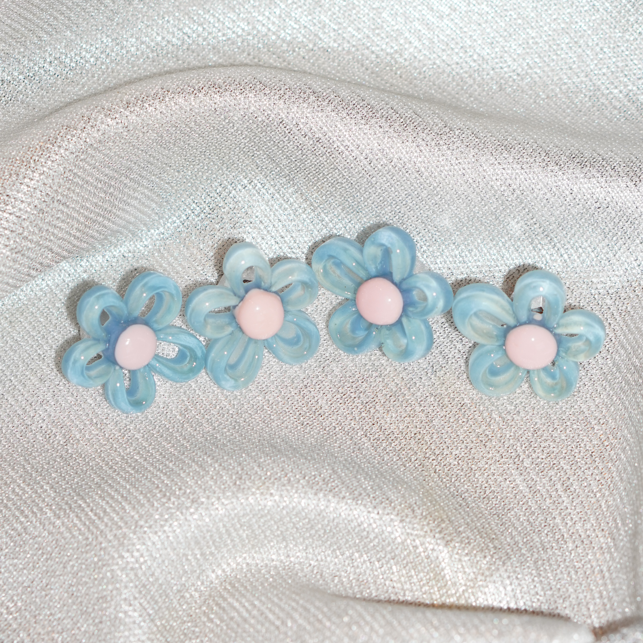 Petal To The Metal Car Charm - Baby Blue