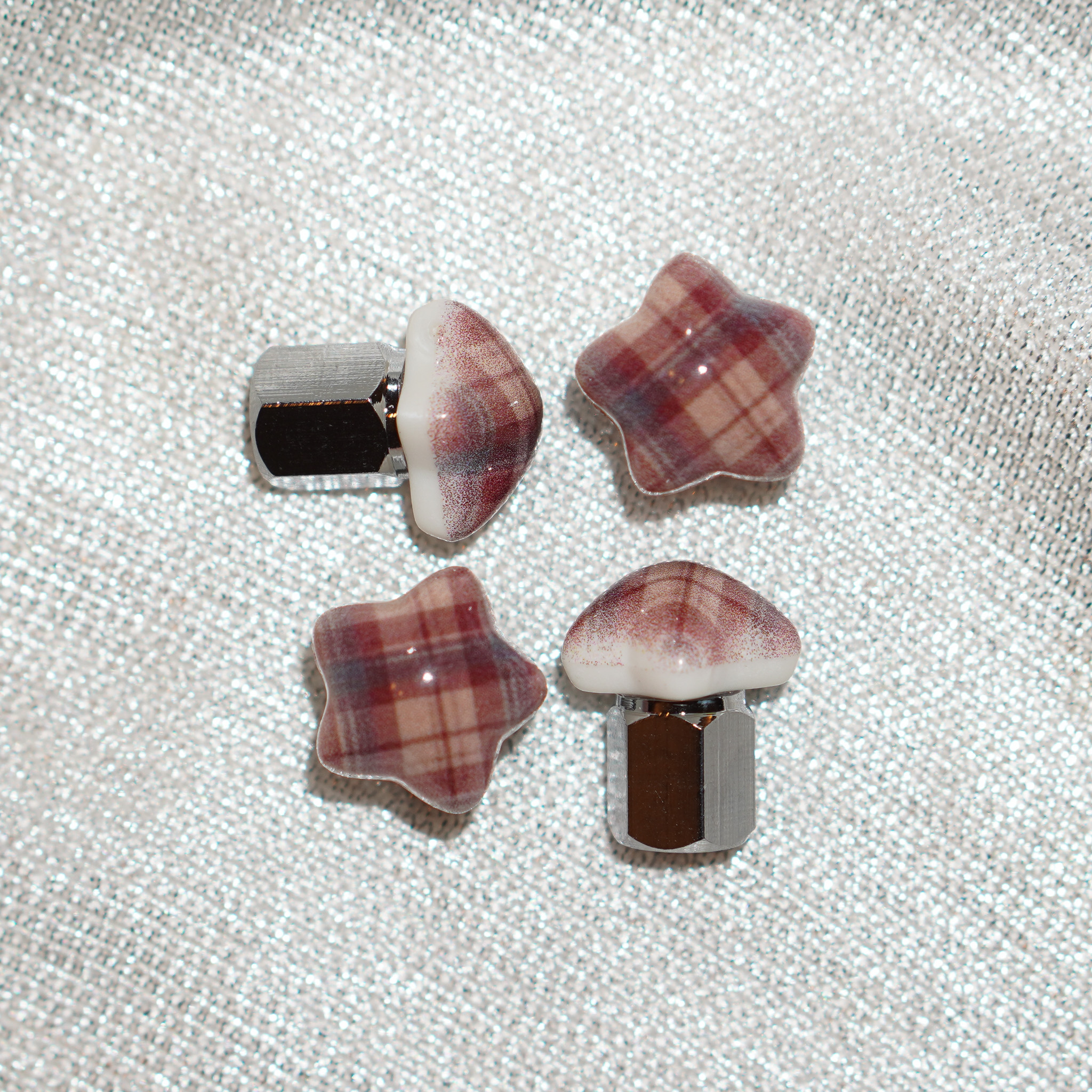 Starry Gingham Car Charm - Brownie Points