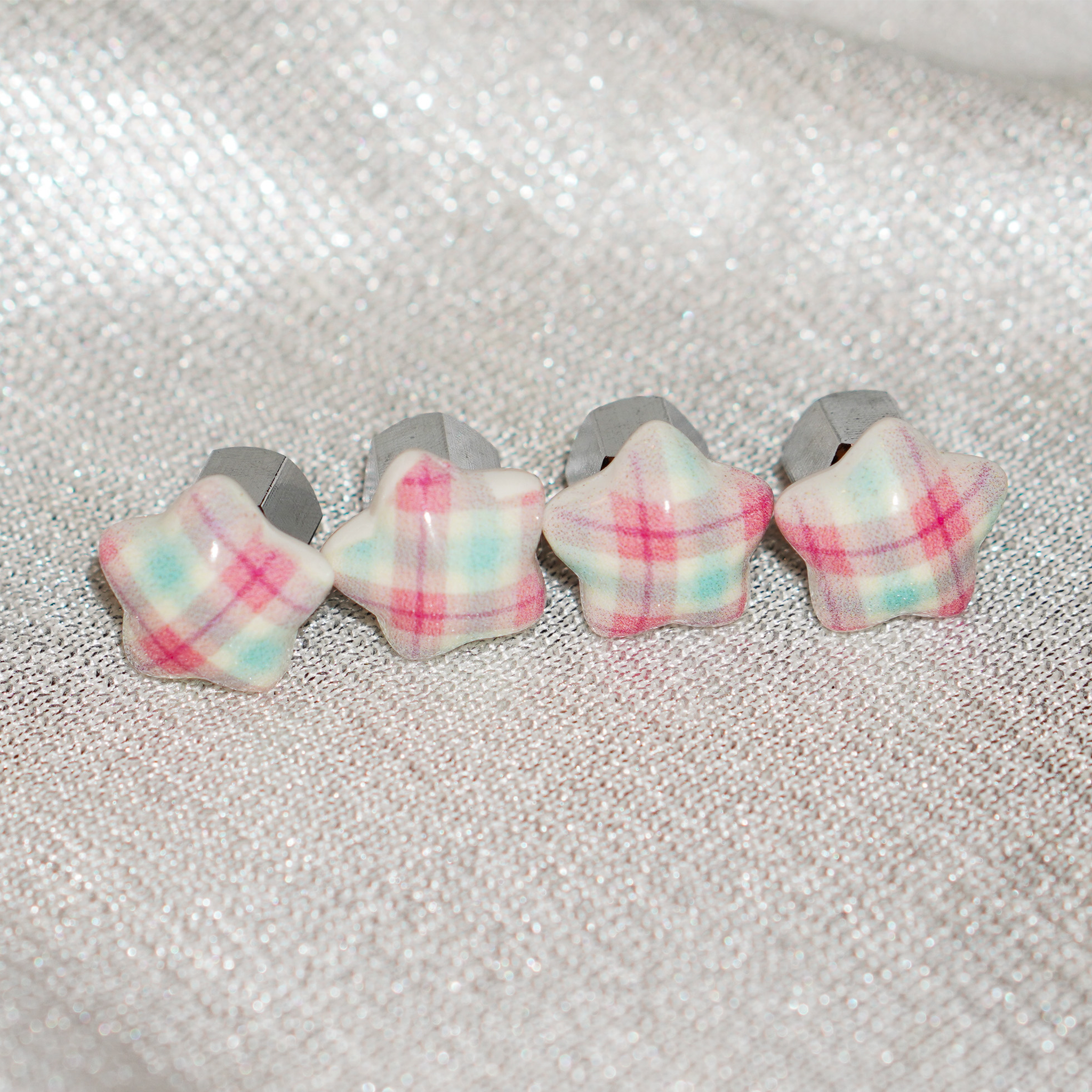 Starry Gingham Car Charm - Brownie Points