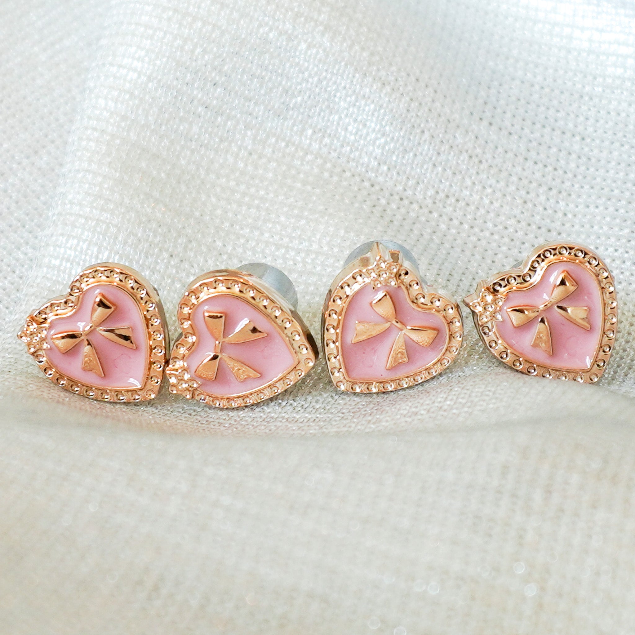 Heart of Gold Car Charm - Sweet Pink