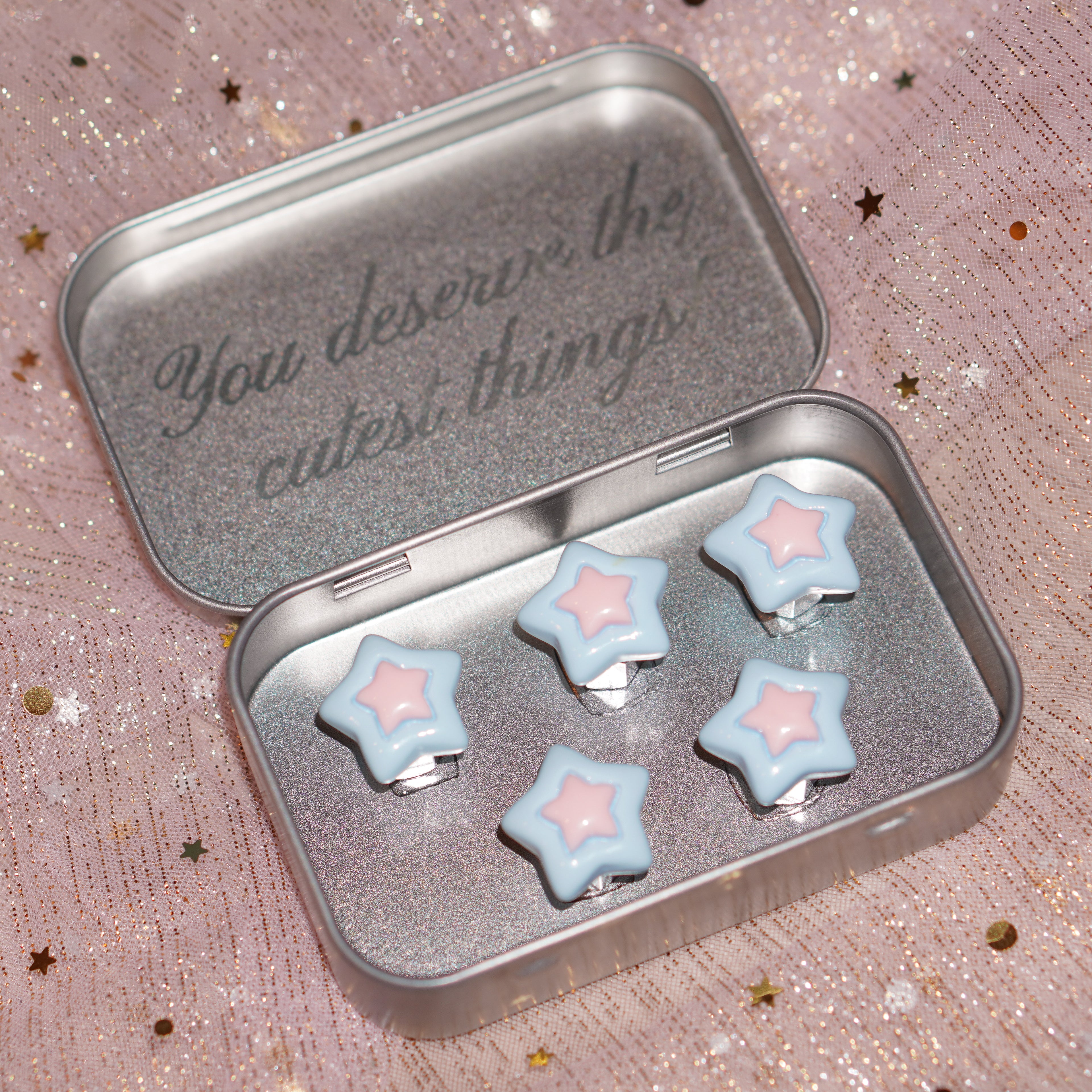 Powerpuff Star Car Charm - Bubbles