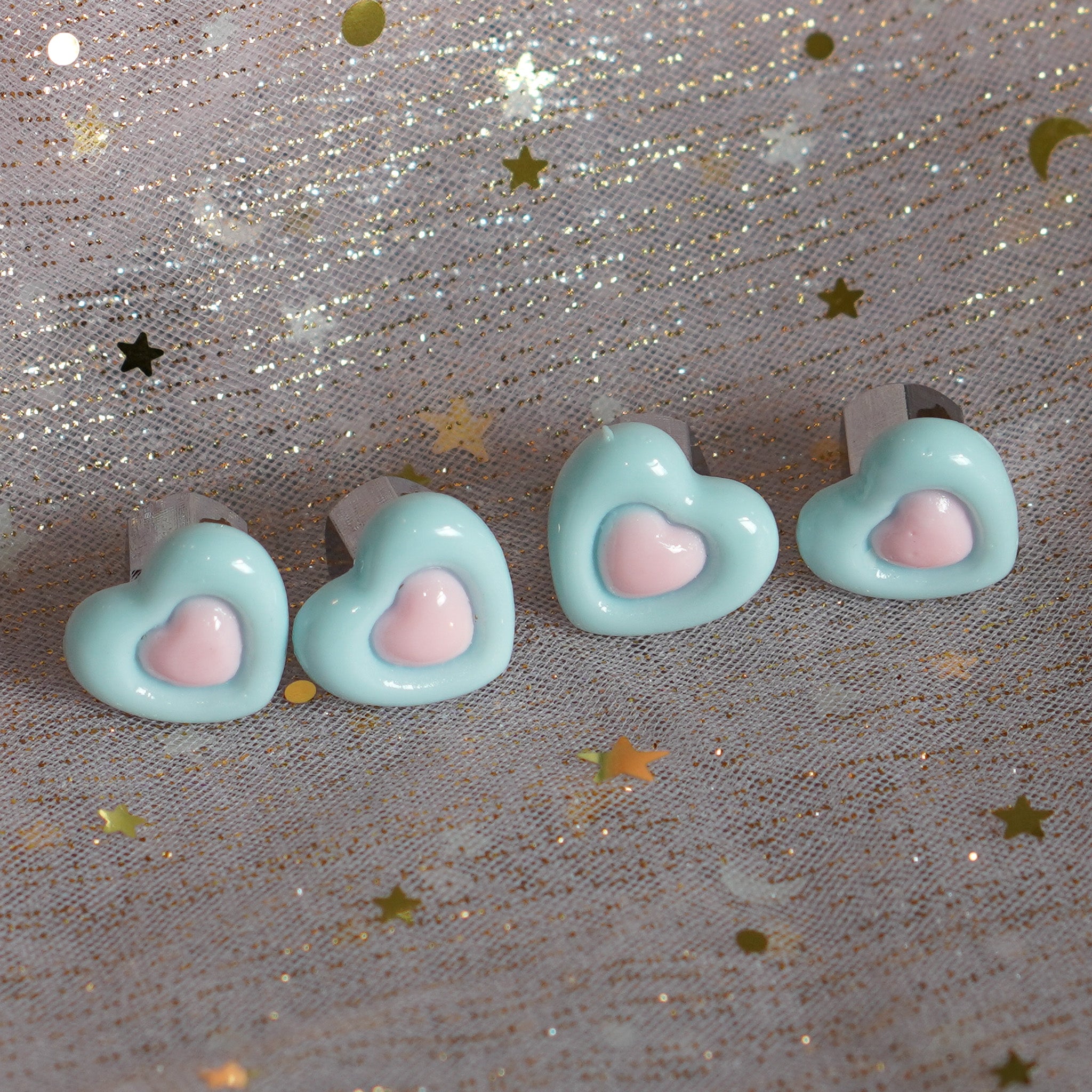 Powerpuff Heart Car Charm - Bubbles