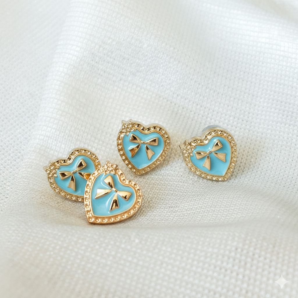 Heart of Gold Car Charm - Babiest Blue